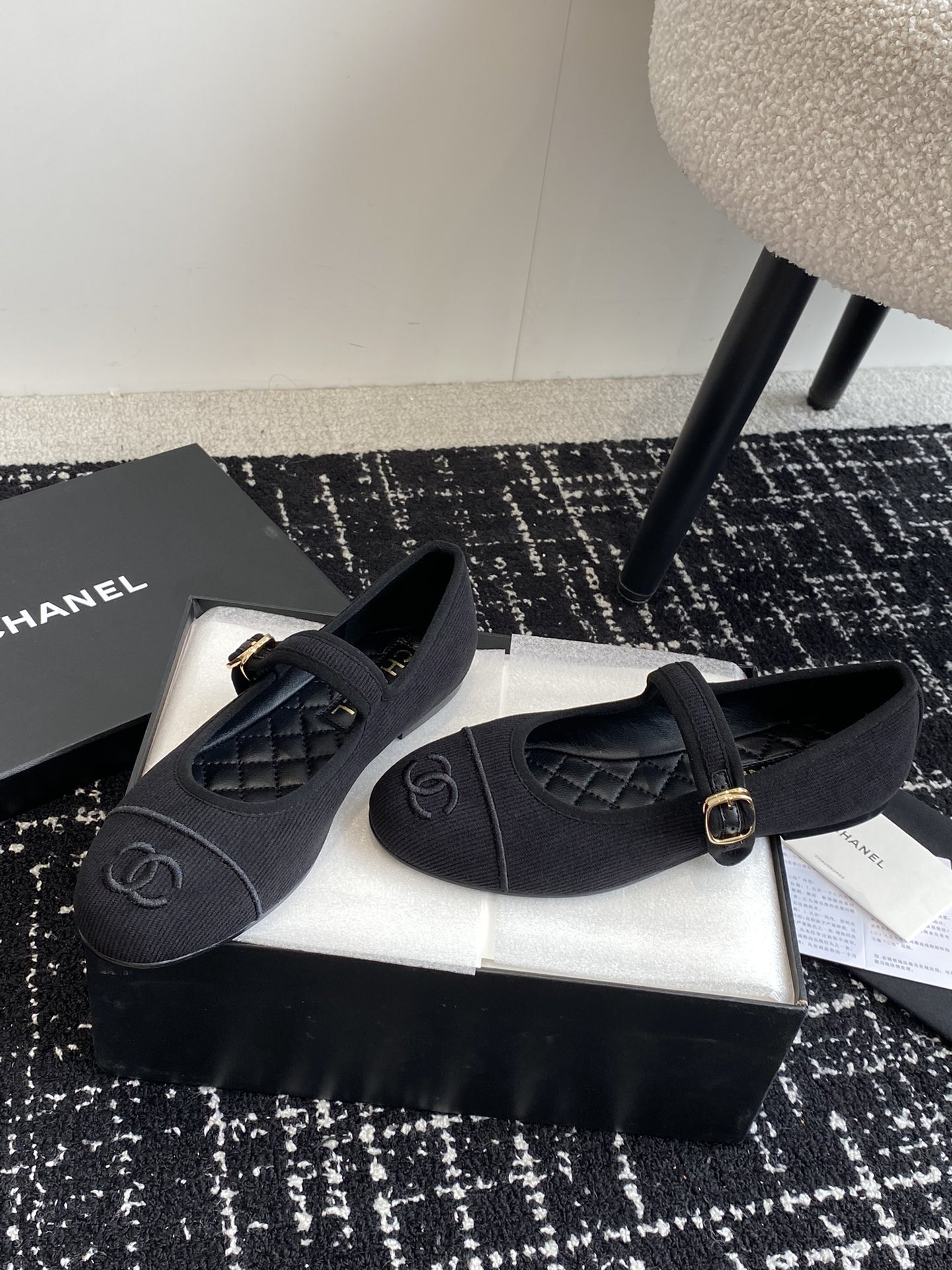 UA Ch**el MARY JANES Cotton & Silk