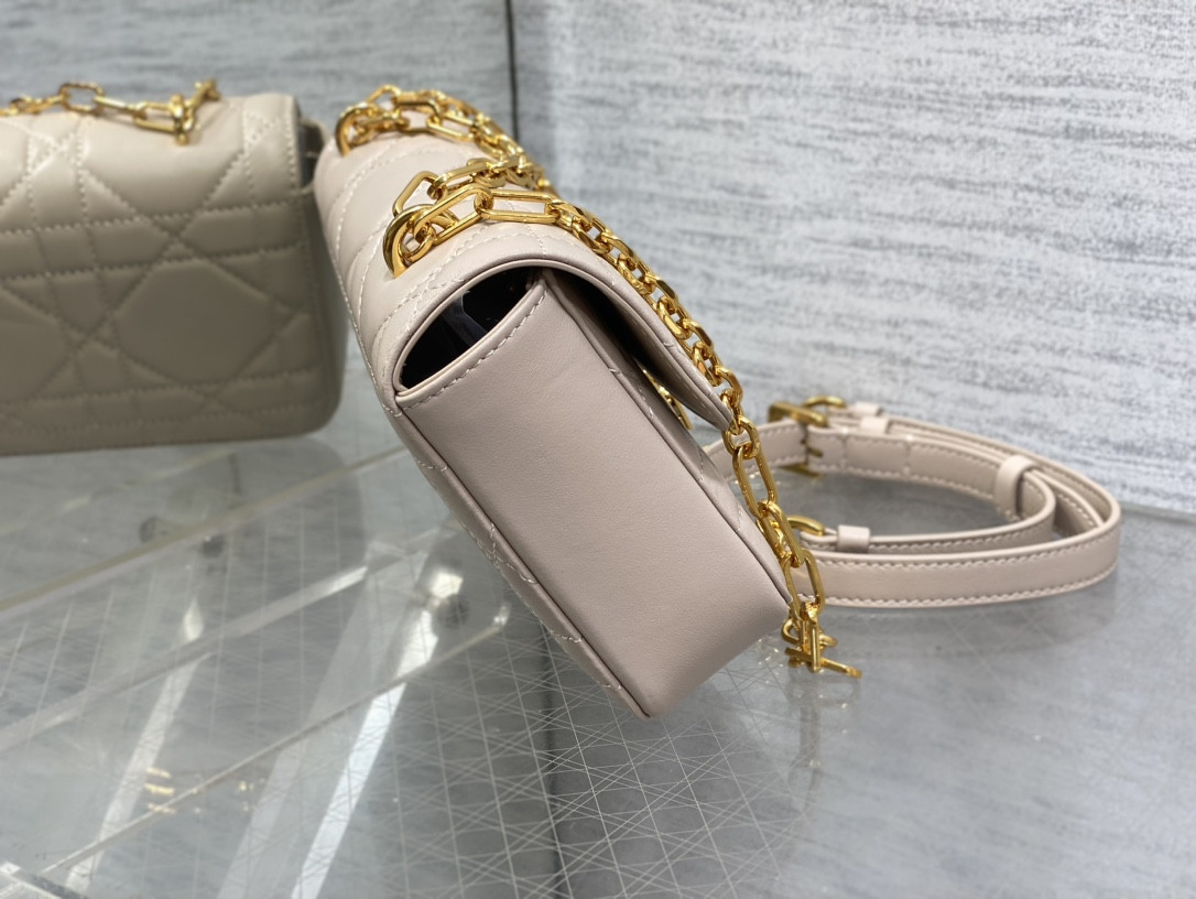D10r Mini D10r Ange Bag Pink Macrocannage Calfskin 20 x 12 x 5 cm