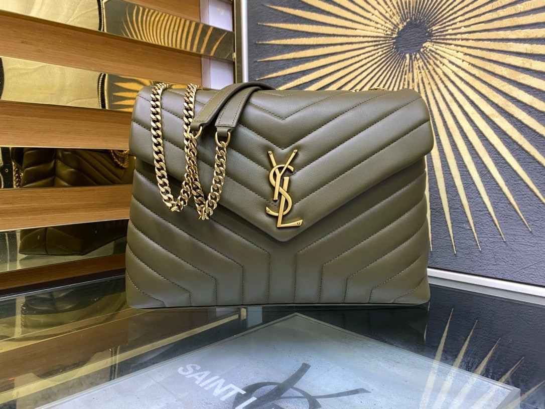 Y51 LOULOU QUILTED LEATHER 32x22x9cm