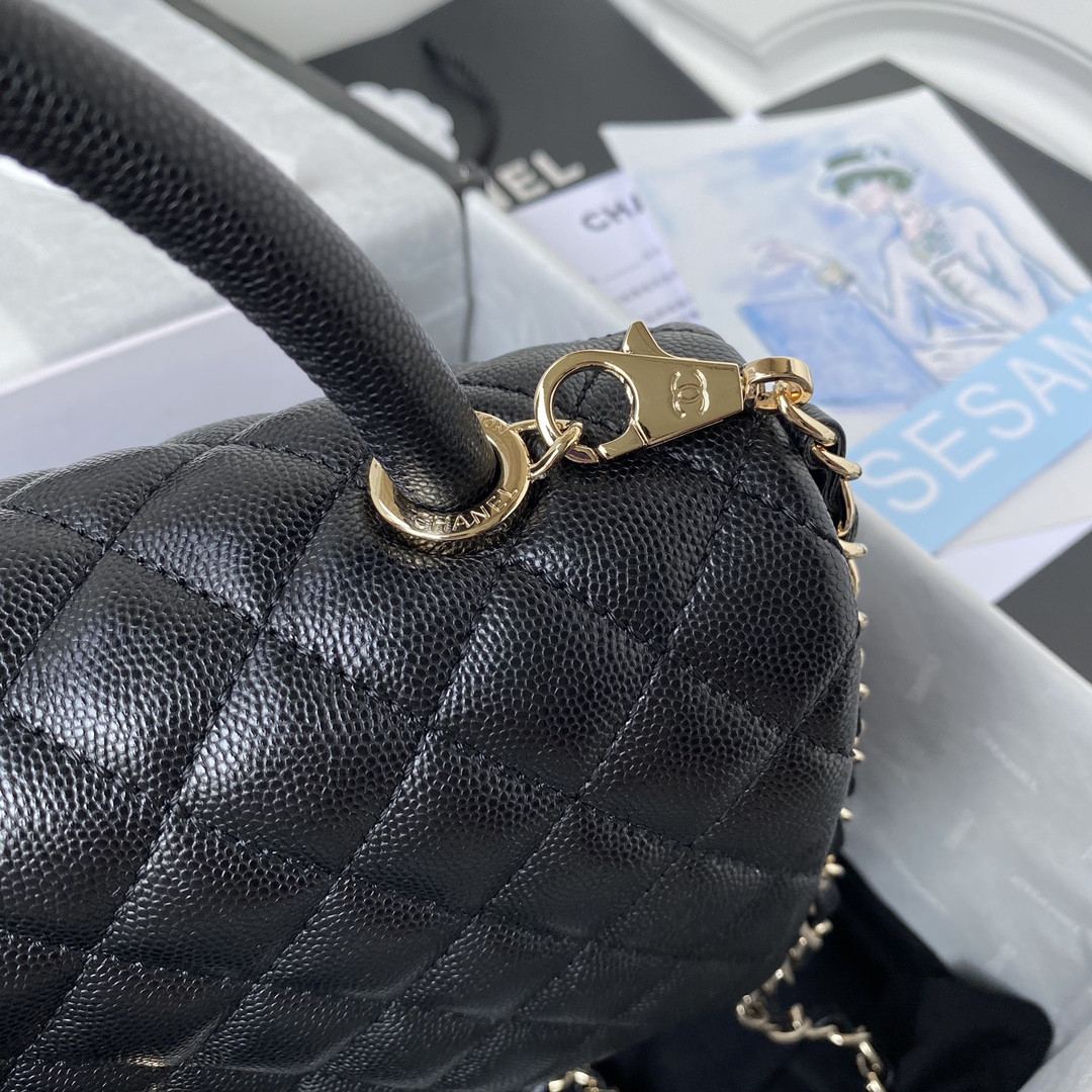 Ch**el Coco Handle Bag 28cm