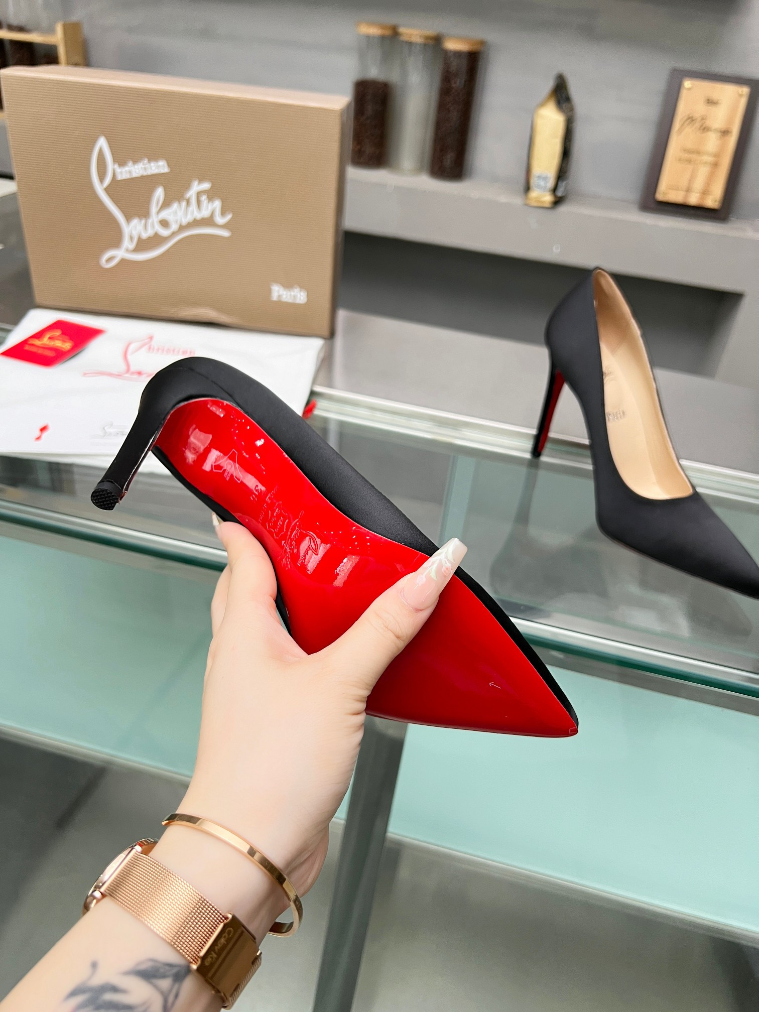 ua chr1st1an louboutin cl red-botT0m shoes