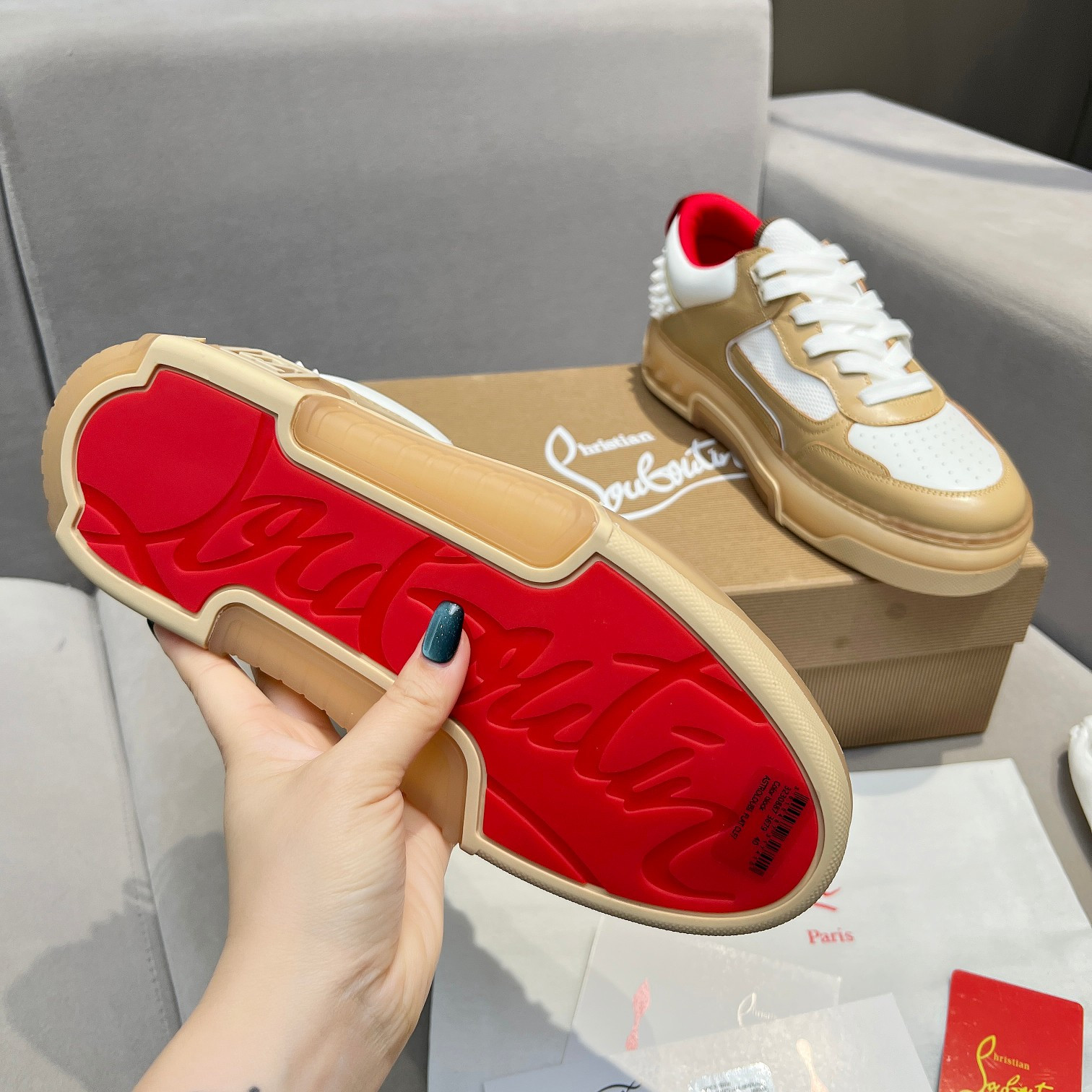 UA Chr1st1an Louboutin 2024 [New]ASTROLOUBI Unisex Thick-Soled Sneakers