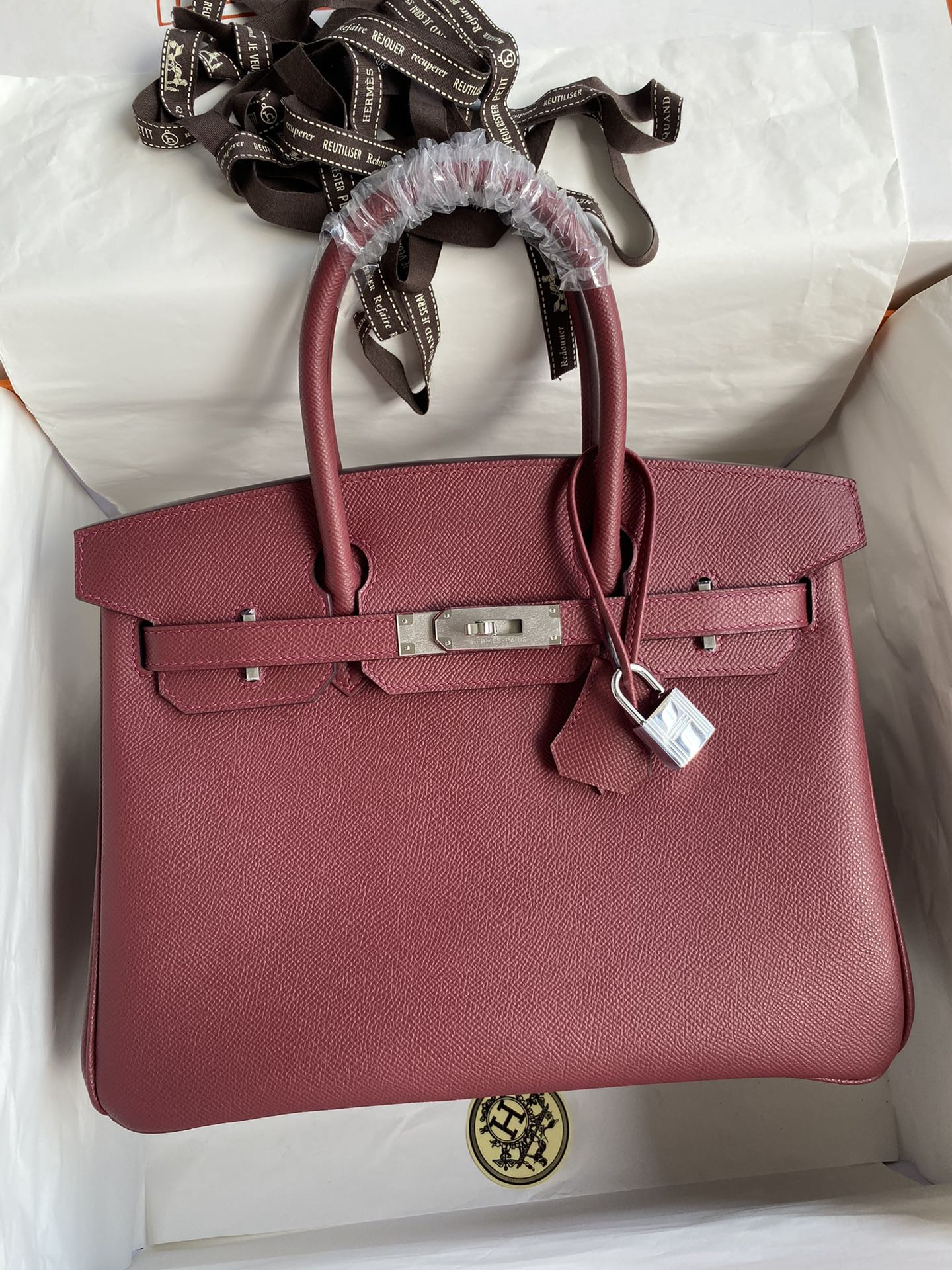 H**me5 BIRKIN Silver 25 30 35