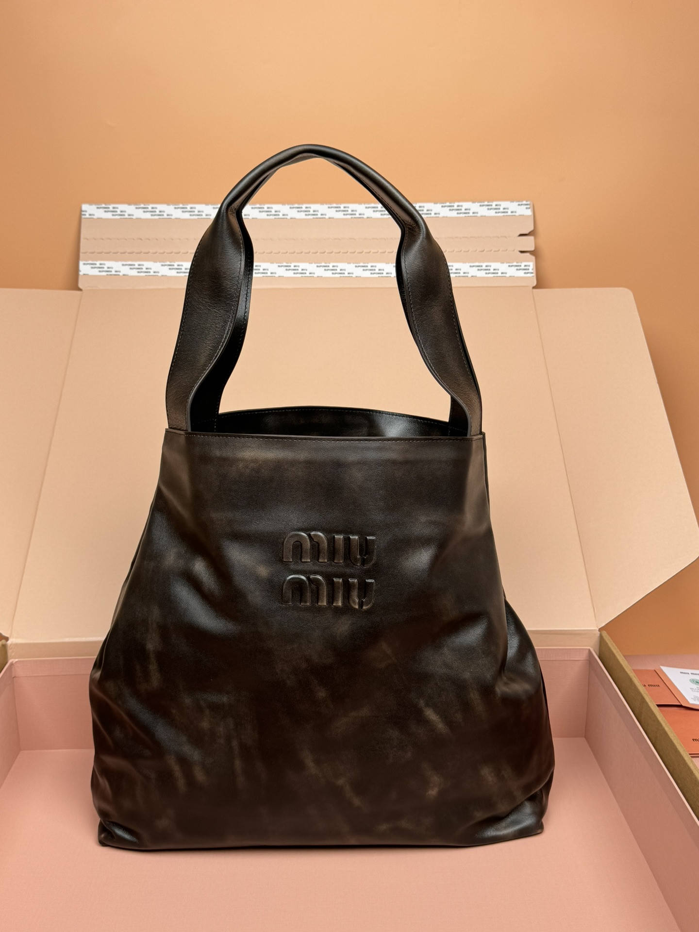 M1v M1v leather hobo bag 39x38.5x11cm