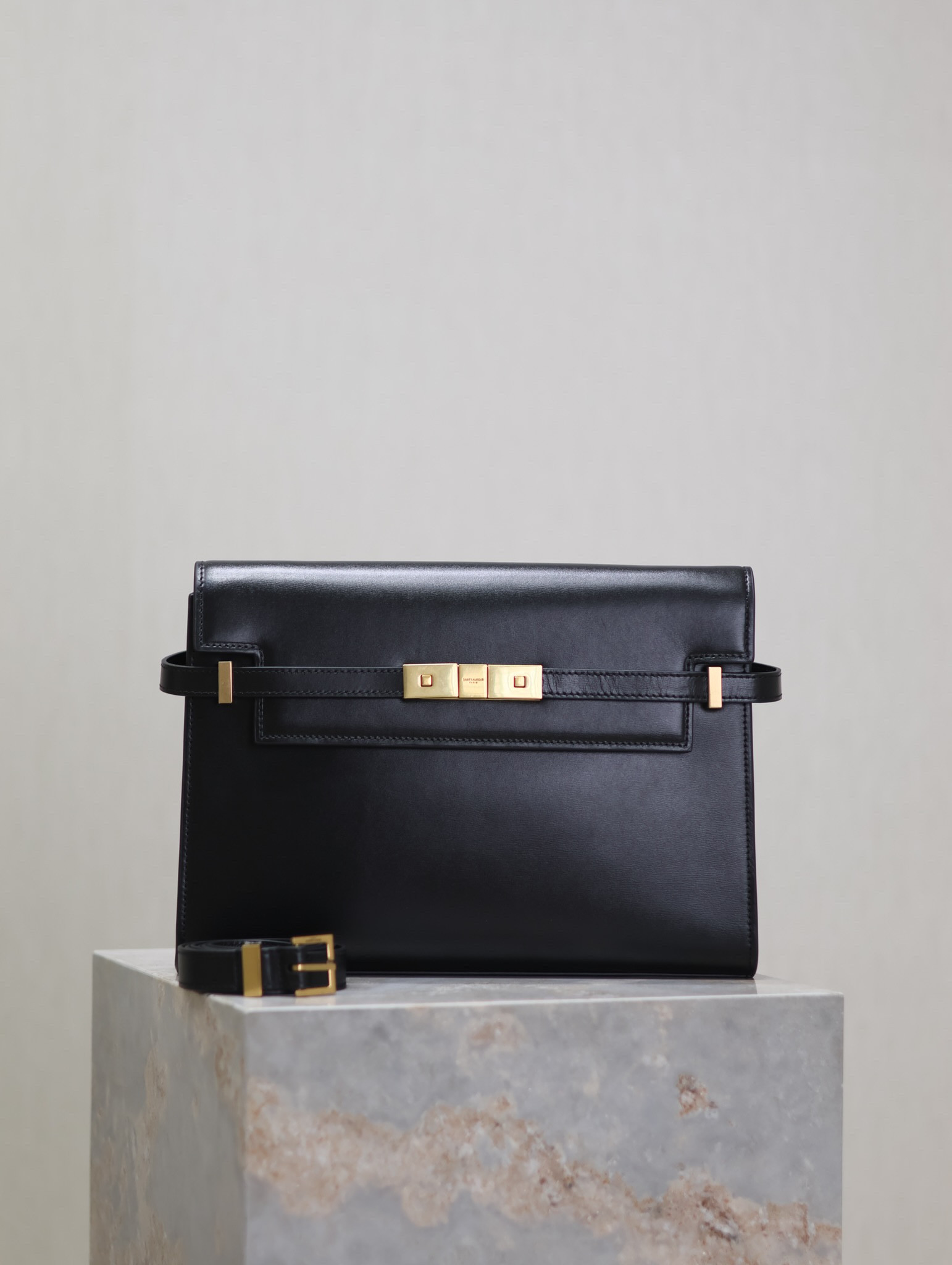 Y51 MEDIUM MANHATTAN in BOX Sa1nt Lau*nt 29x20x7.5cm