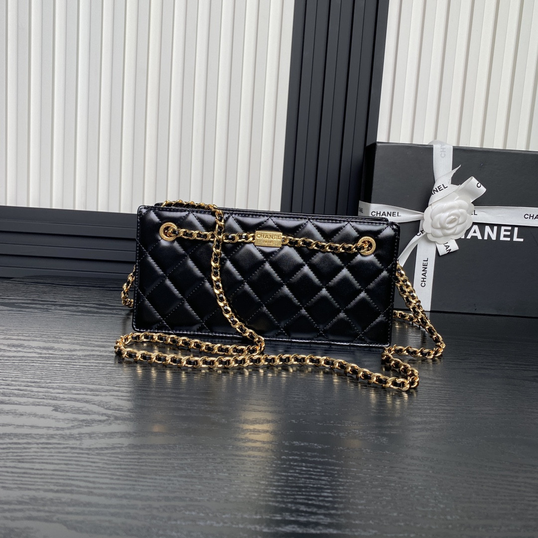 Ch**el 24K Handbag 13×27×7cm