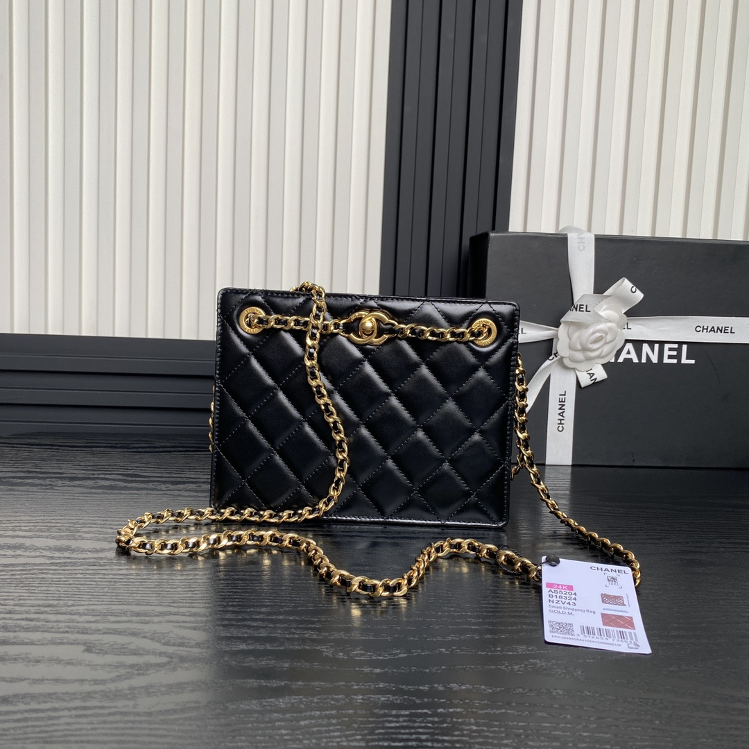 Ch**el 24K Handbag 16×21×7cm
