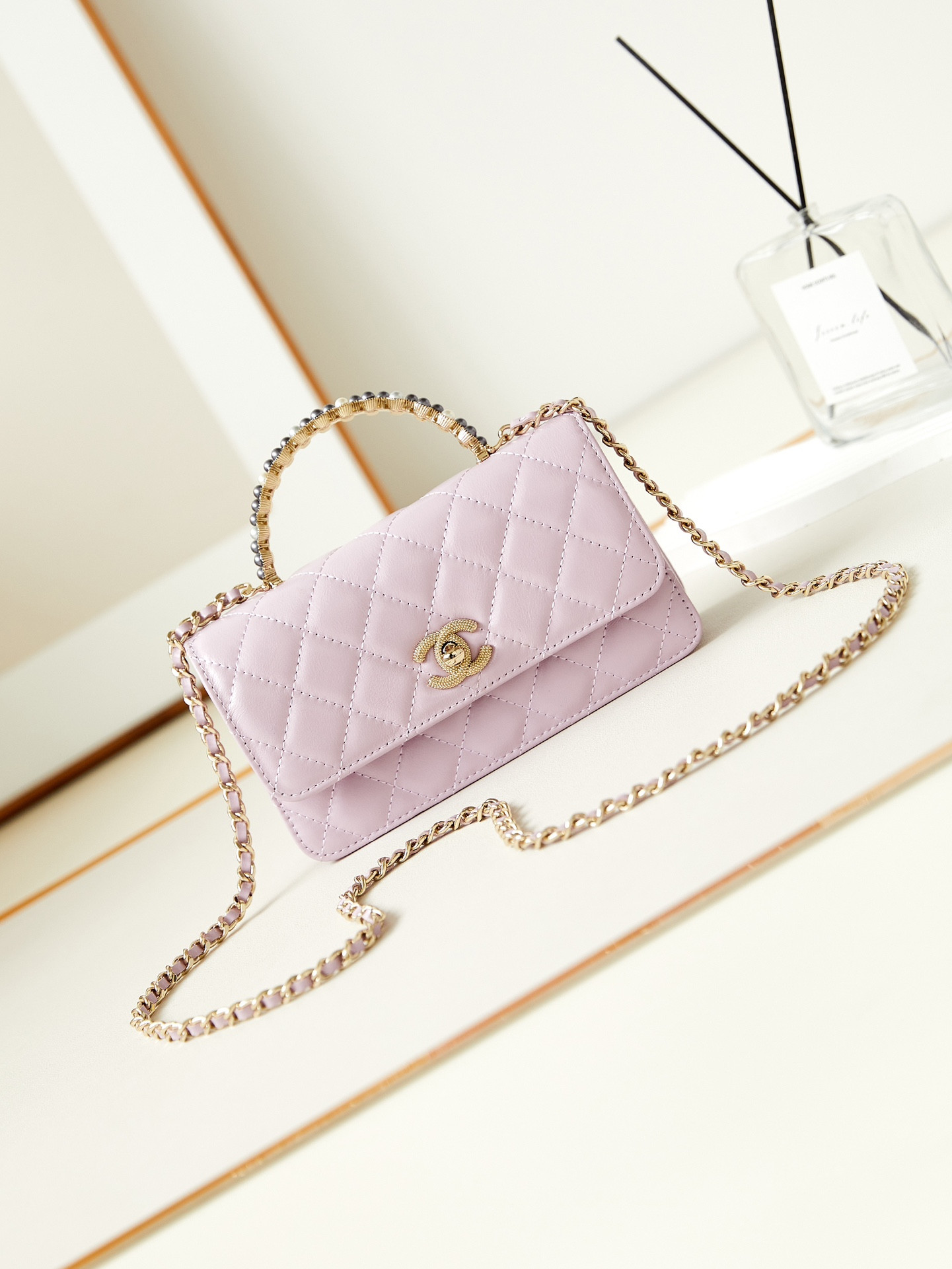 Ch**el 24P woc CLASSIC WALLET ON CHAIN 11x18.5x6cm
