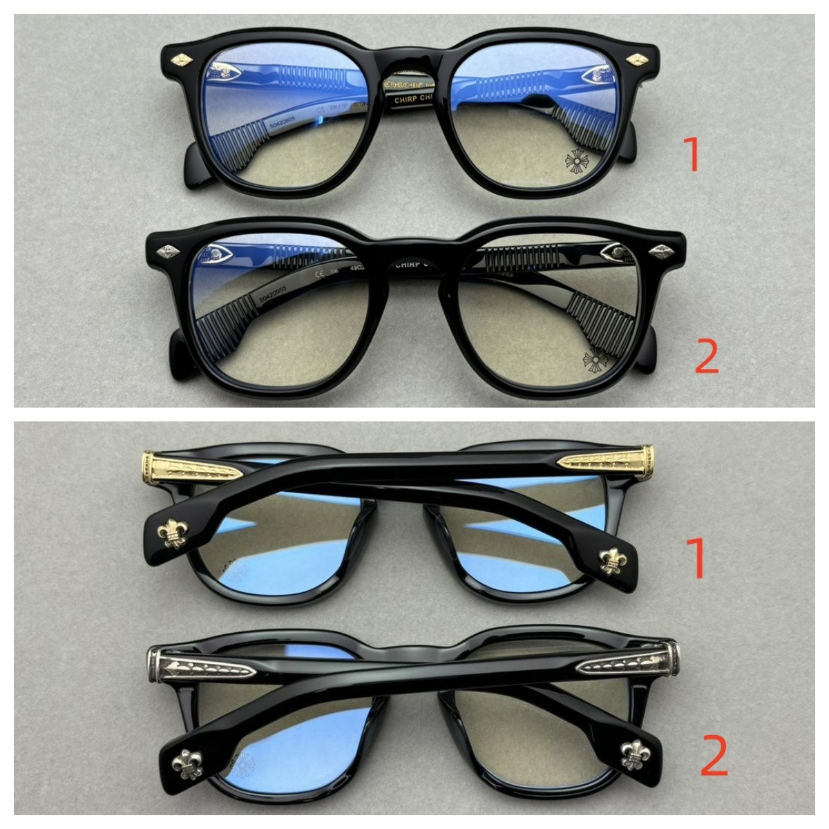 Ch*0me He**ts Glasses BKGP 49-23-141