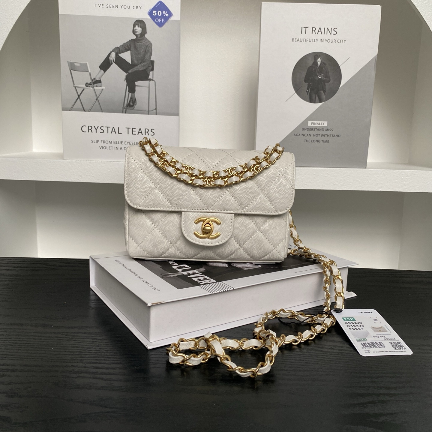 Ch**el Flap Handbag AS5239 18×13×5.5cm