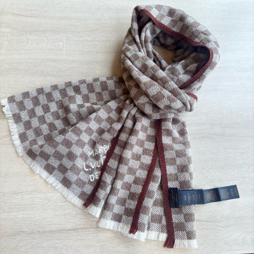 l0vis Vvtt0n check scarf 45x190cm