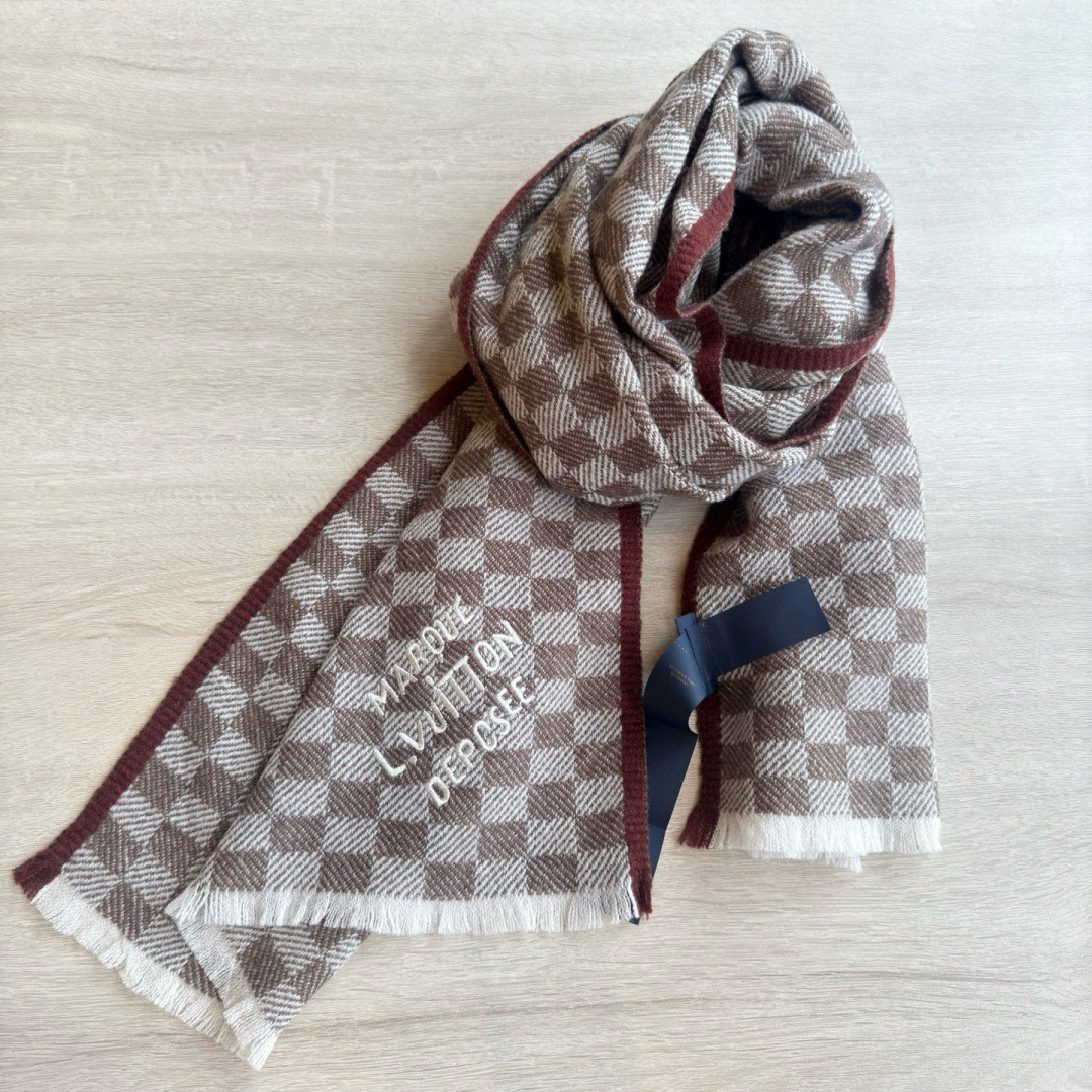 l0vis Vvtt0n check scarf 45x190cm