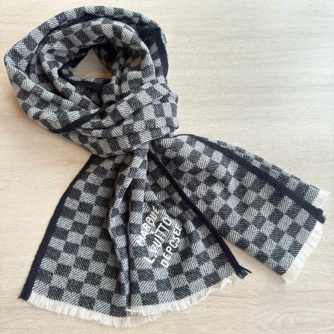 l0vis Vvtt0n check scarf 45x190cm