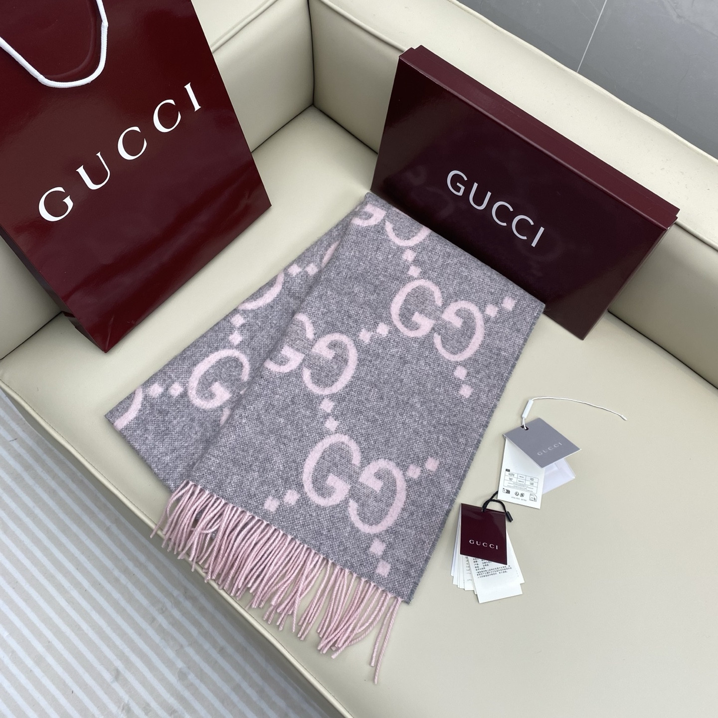 Gvc*1 scarf 45x200cm 100% cashmere