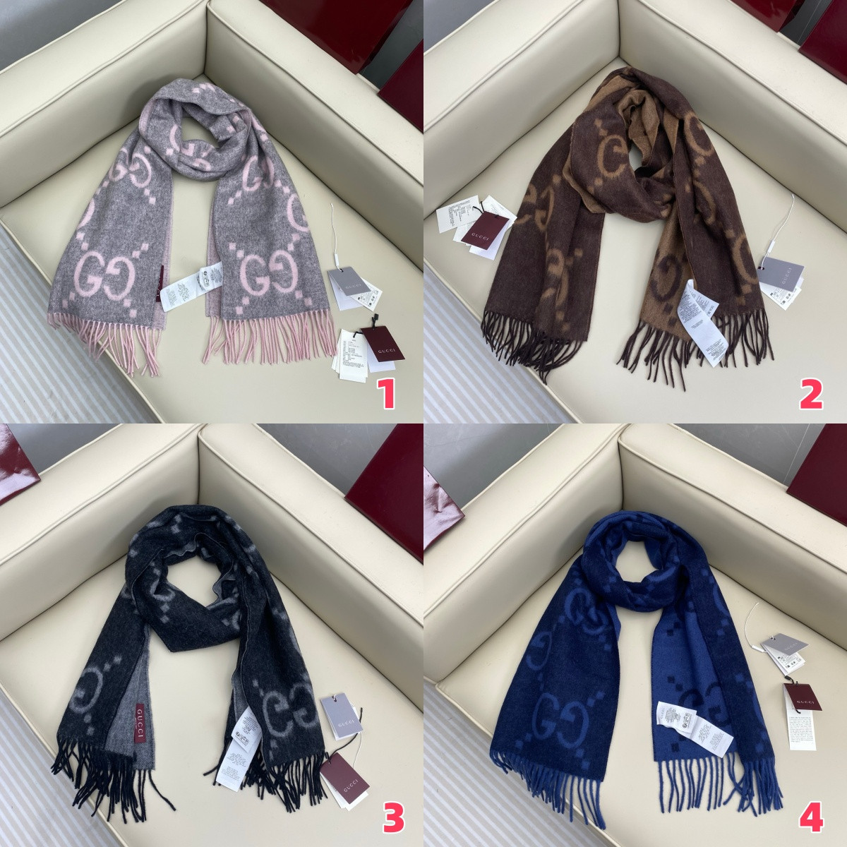Gvc*1 scarf 45x200cm 100% cashmere