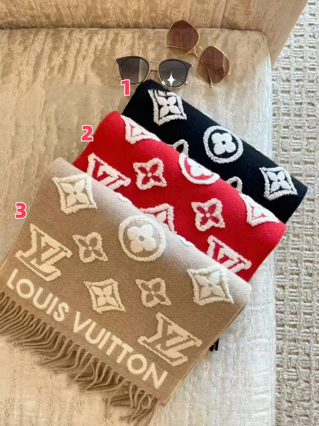 l0vis Vvtt0n scarf 34x220cm