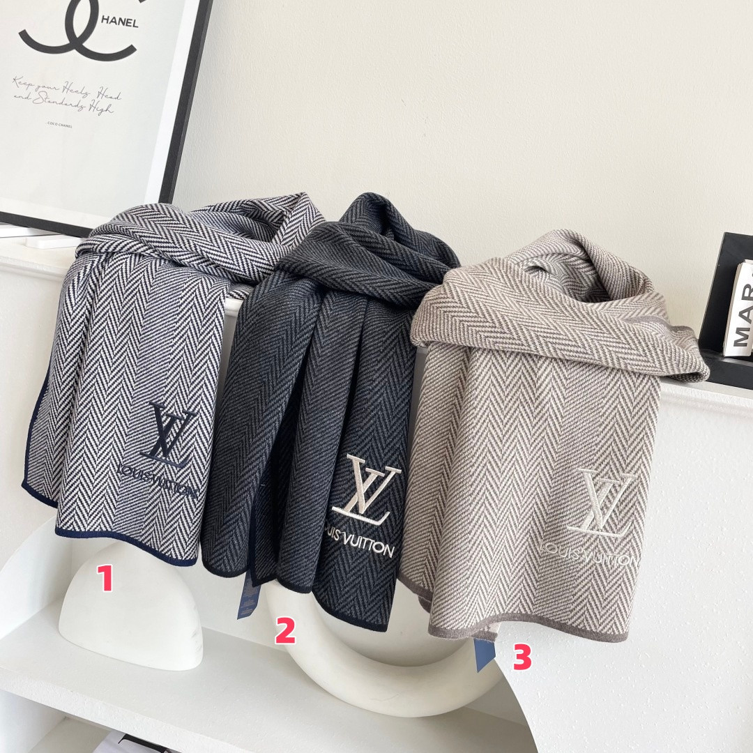 l0vis Vvtt0n scarf 32x180cm 100% knitted cashmere