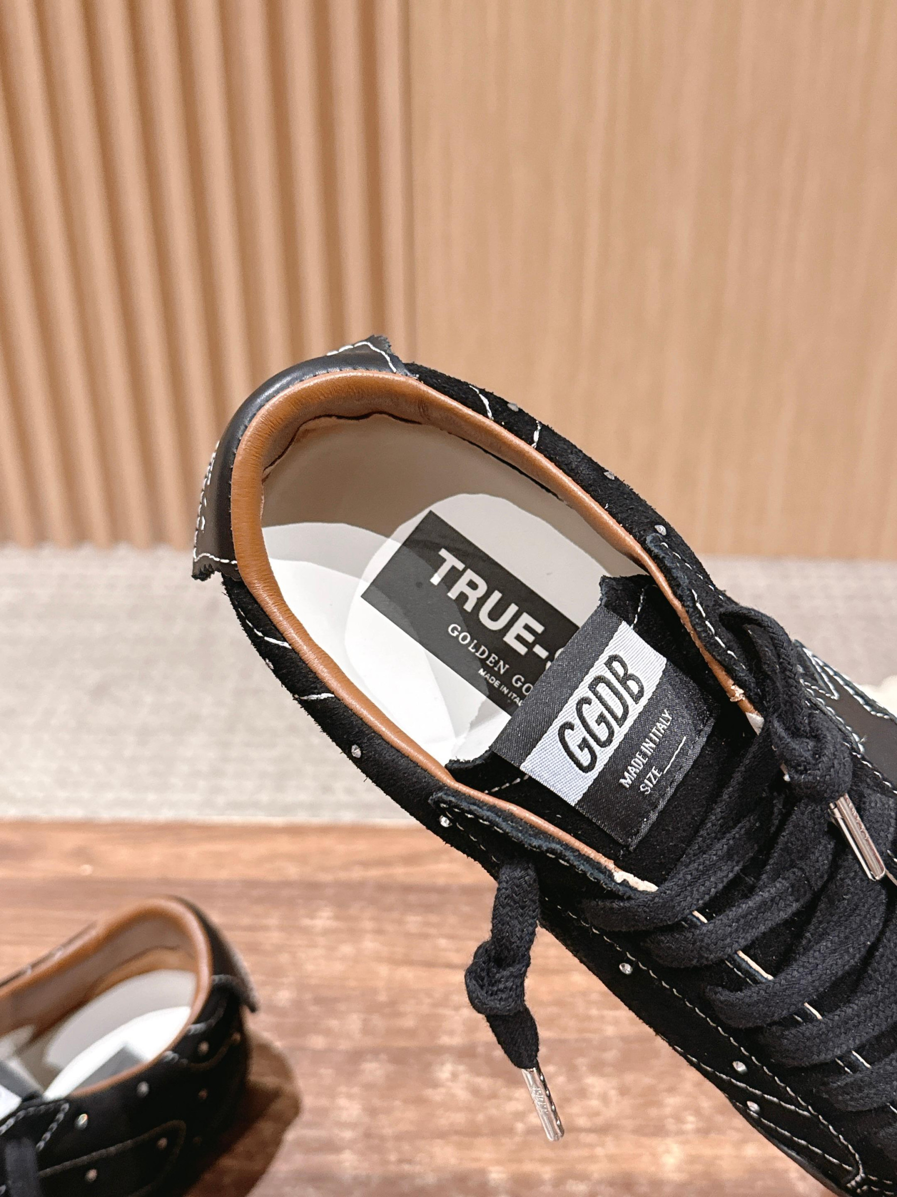UA Golden Goose True-Star in Black Suede Sneaker