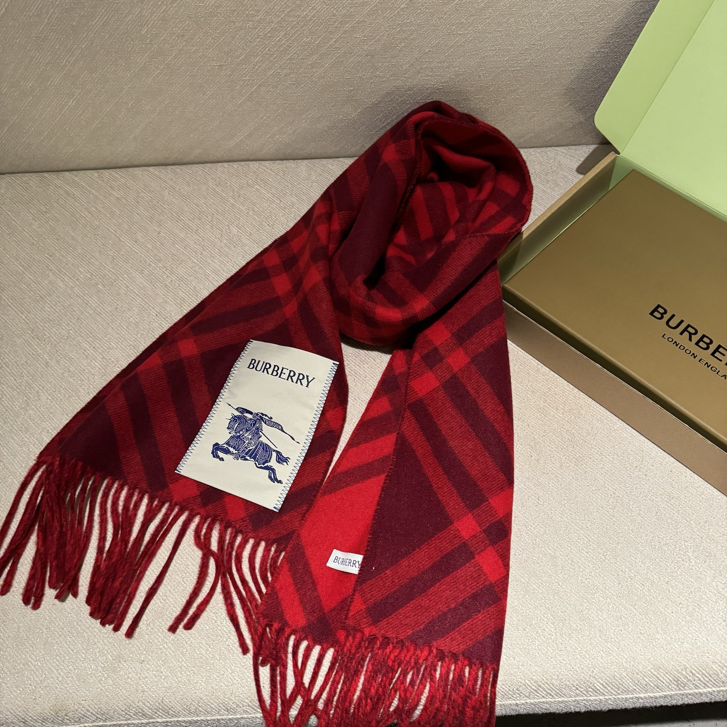 Bv*b*rry scarf 30x168cm 100% cashmere