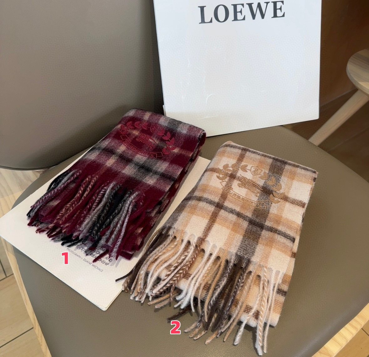 Bv*b*rry scarf 30x180cm