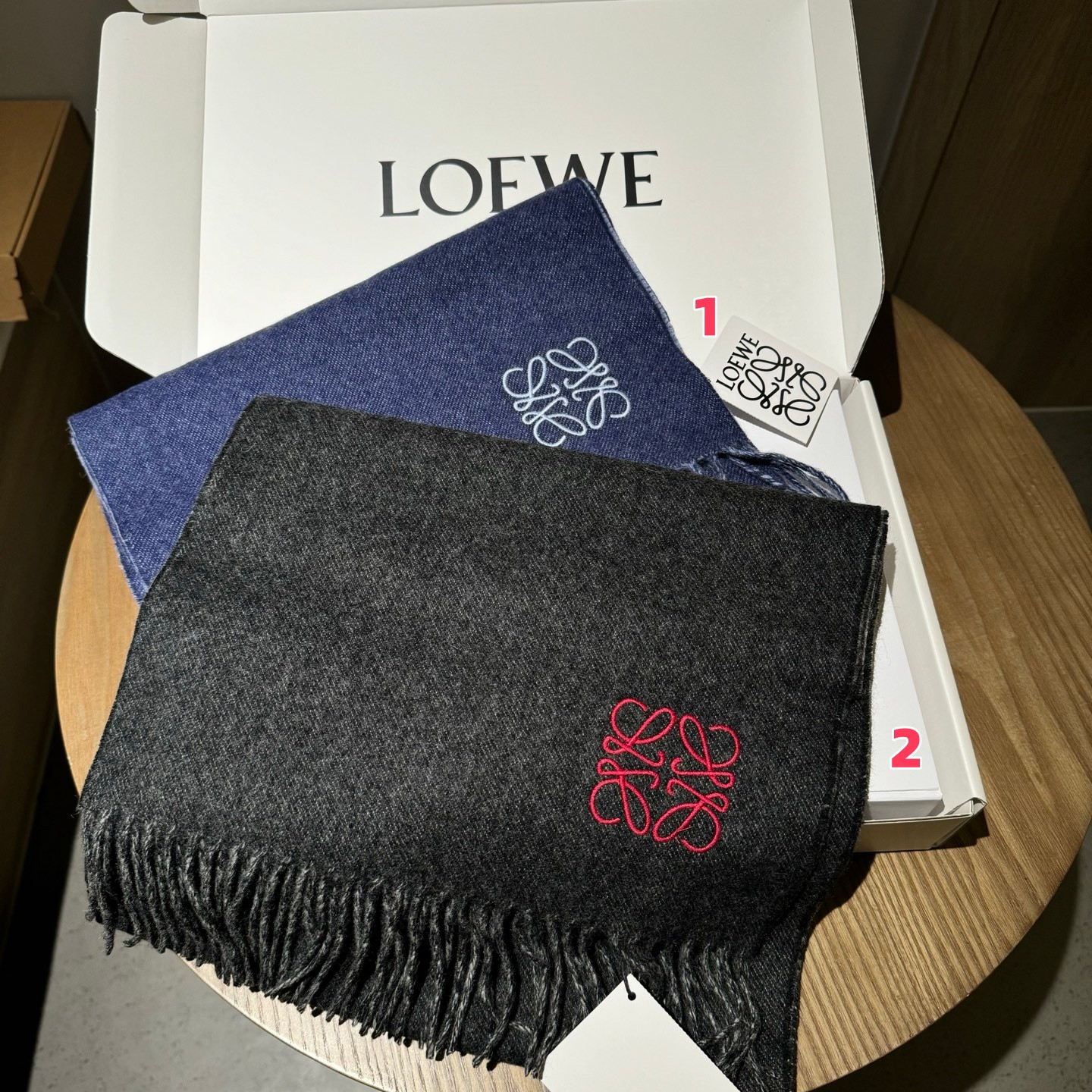 L0ew* scarf 35x190cm 100% lamb cashmere