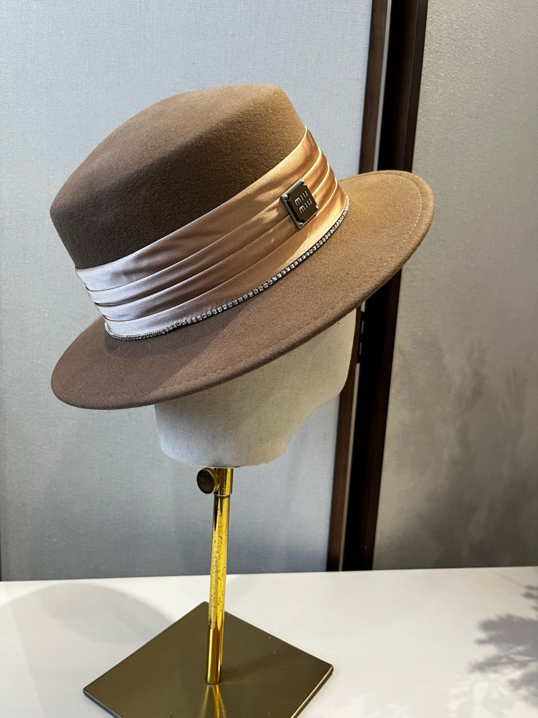 Miu Miu Wool Felt Hat 57cm Head Circumference