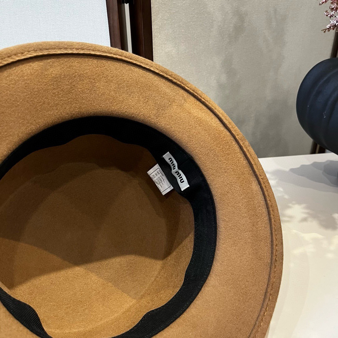Miu Miu Wool Felt Hat 57cm Head Circumference