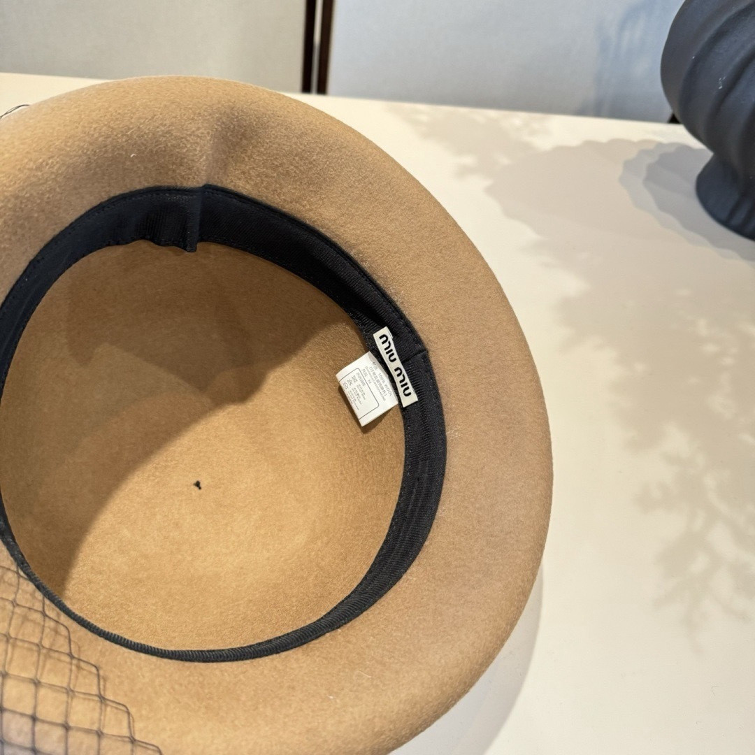 Miu Miu Wool Felt Hat 57cm Head Circumference