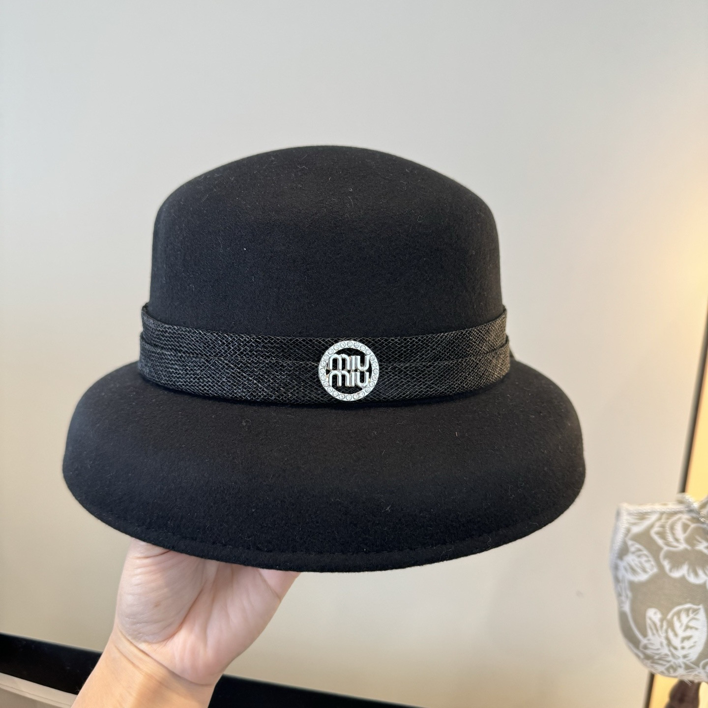 Miu Miu Wool Felt Hat 57cm Head Circumference