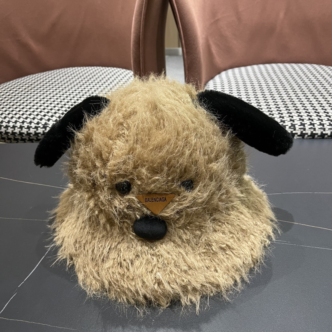 Ba1en*iaga furry dog beanie
