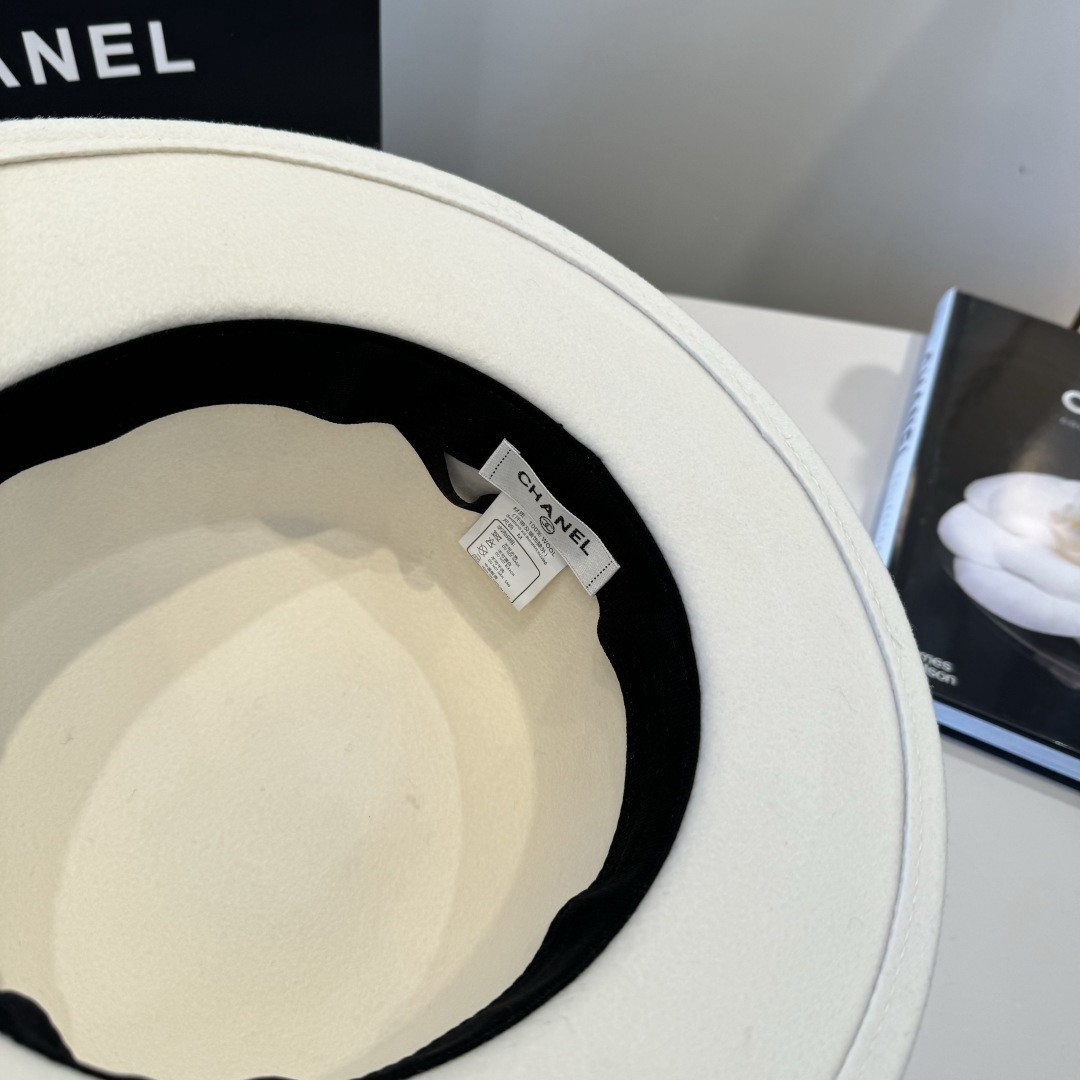 Chanel Wool Felt Hat 57cm Head Circumference