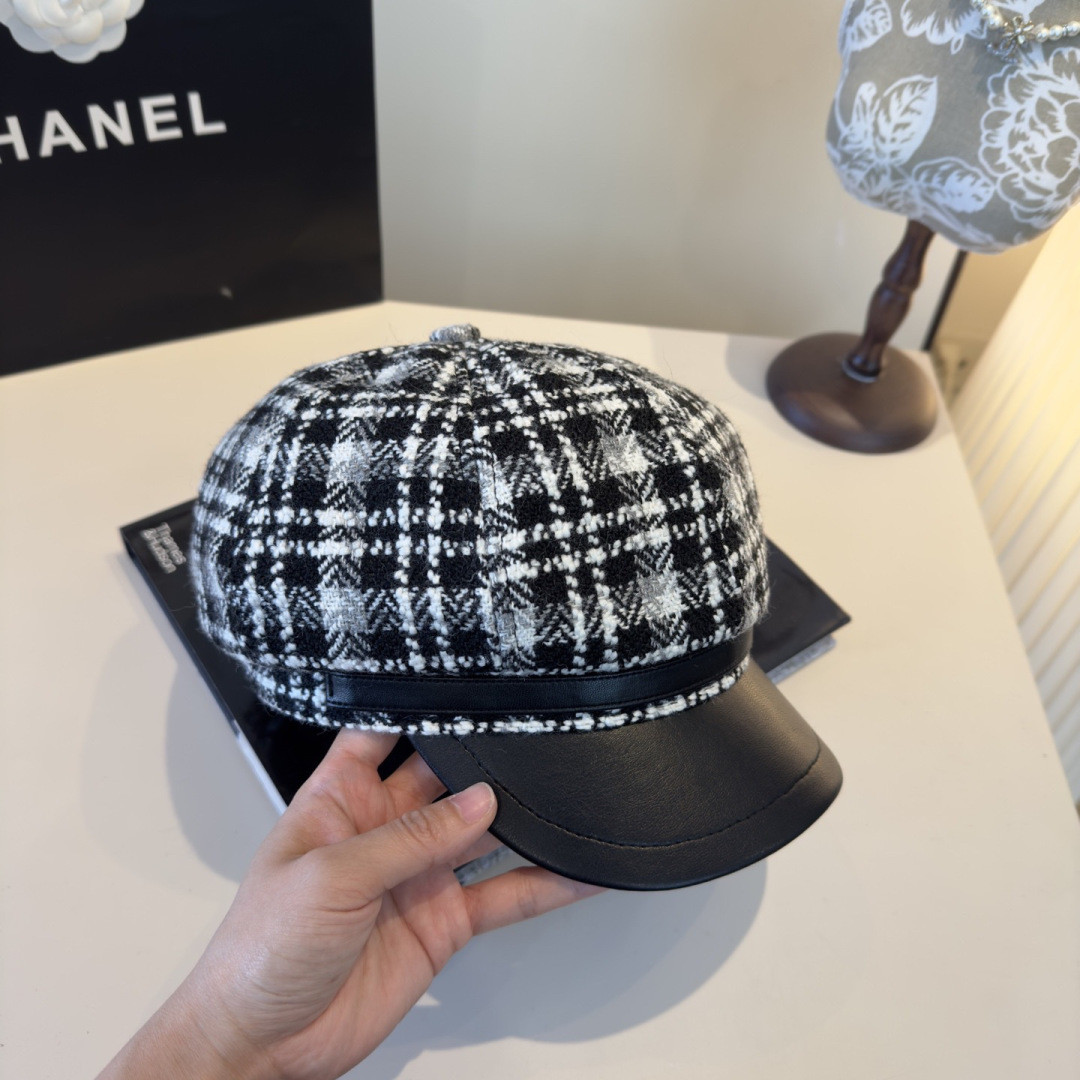 Chanel Newsboy Cap 57cm Head Circumference