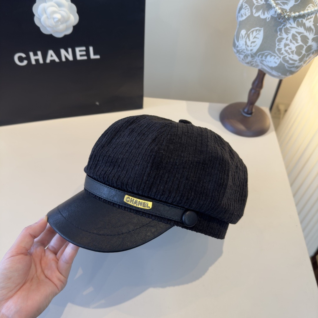 Chanel Newsboy Cap 57cm Head Circumference