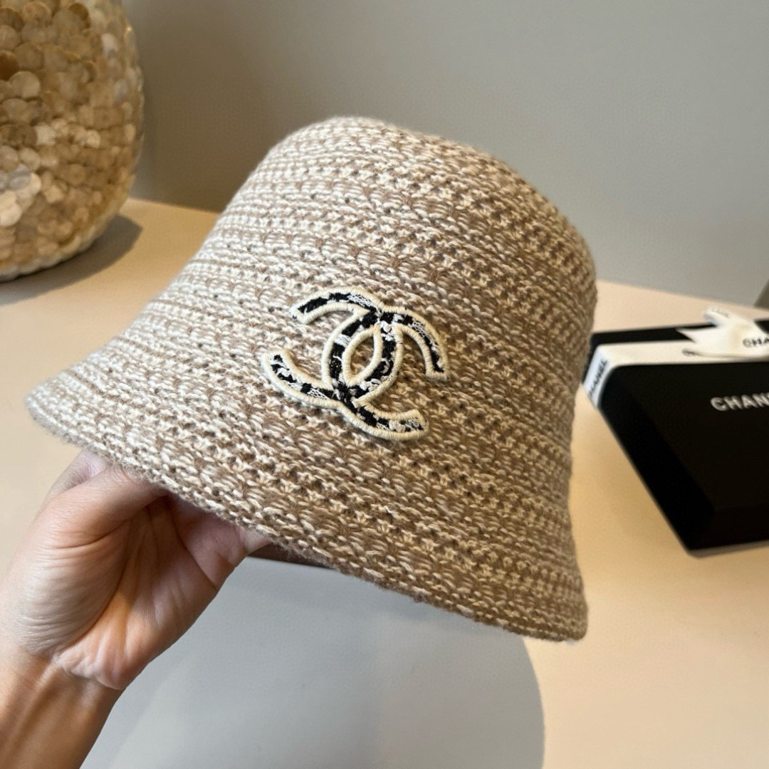 Chanel Knit Bucket Hat