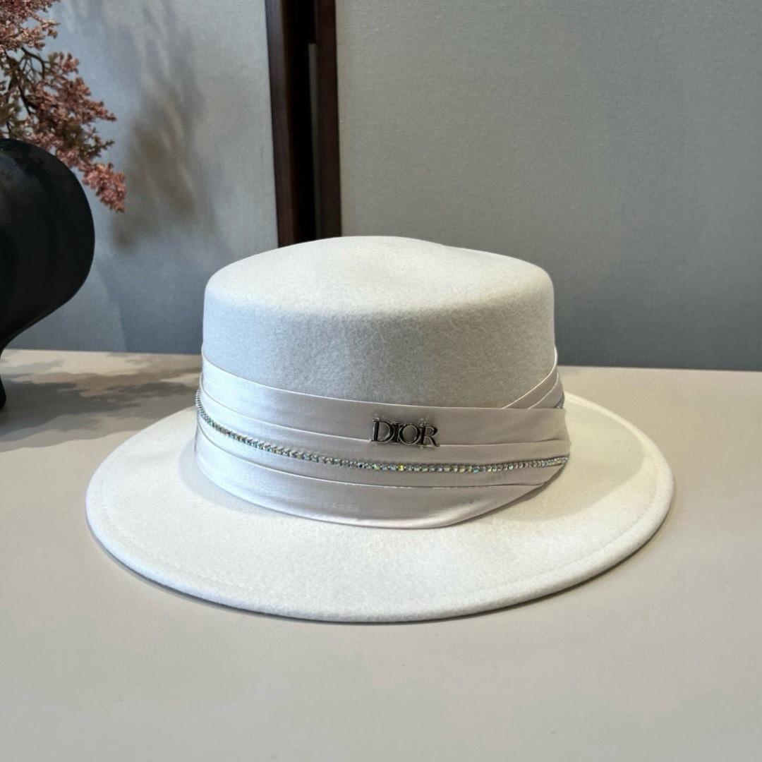 Dior Wool Felt Hat 57cm Head Circumference