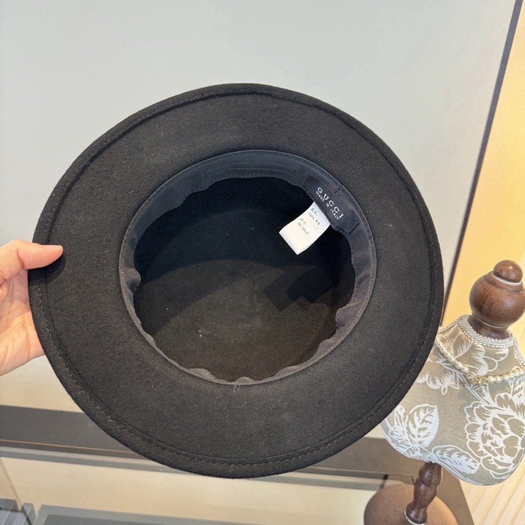 Gucci Wool Felt Hat 57cm Head Circumference