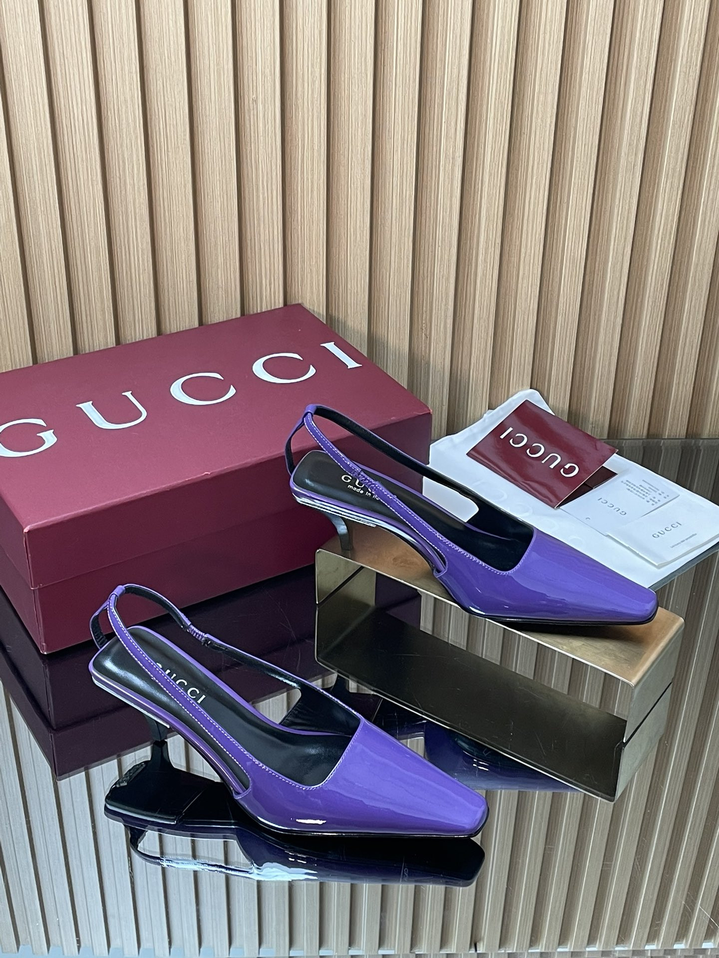 ua Gvc*1 slingback with crystal logo 5.5cm heel