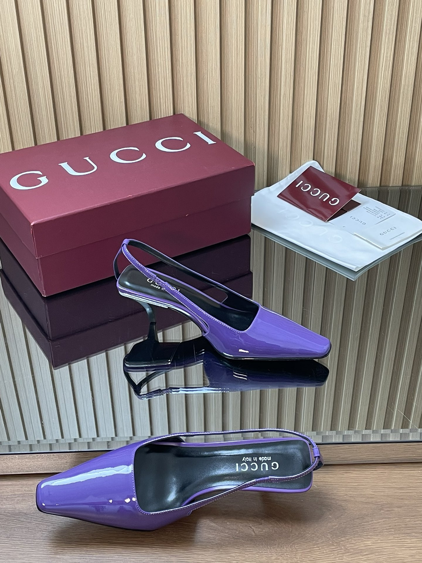 ua Gvc*1 slingback with crystal logo 5.5cm heel