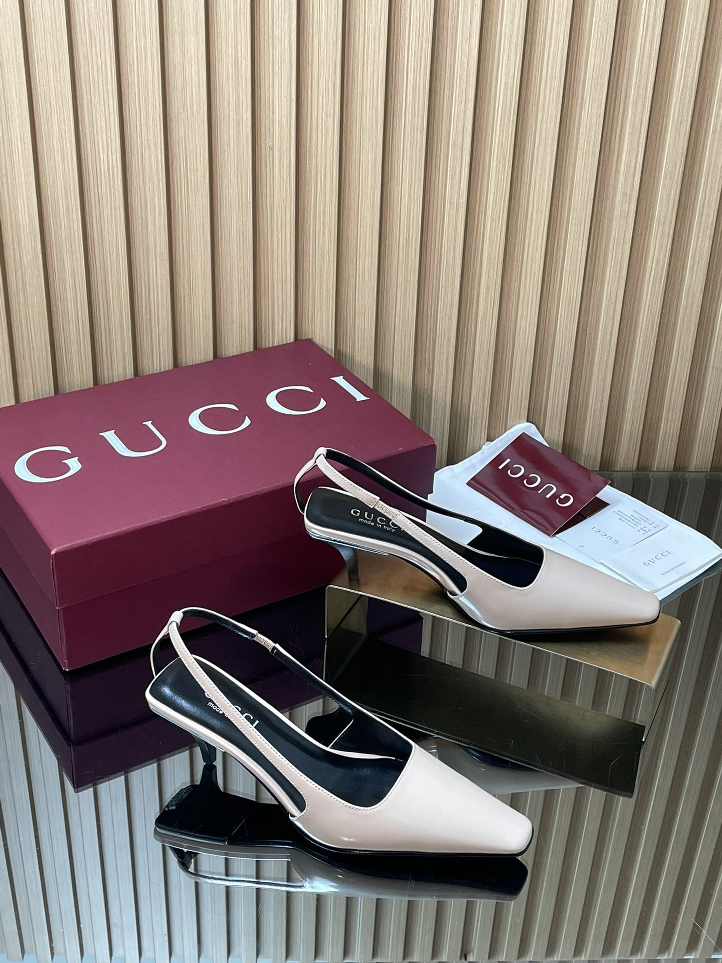 ua Gvc*1 slingback with crystal logo 5.5cm heel