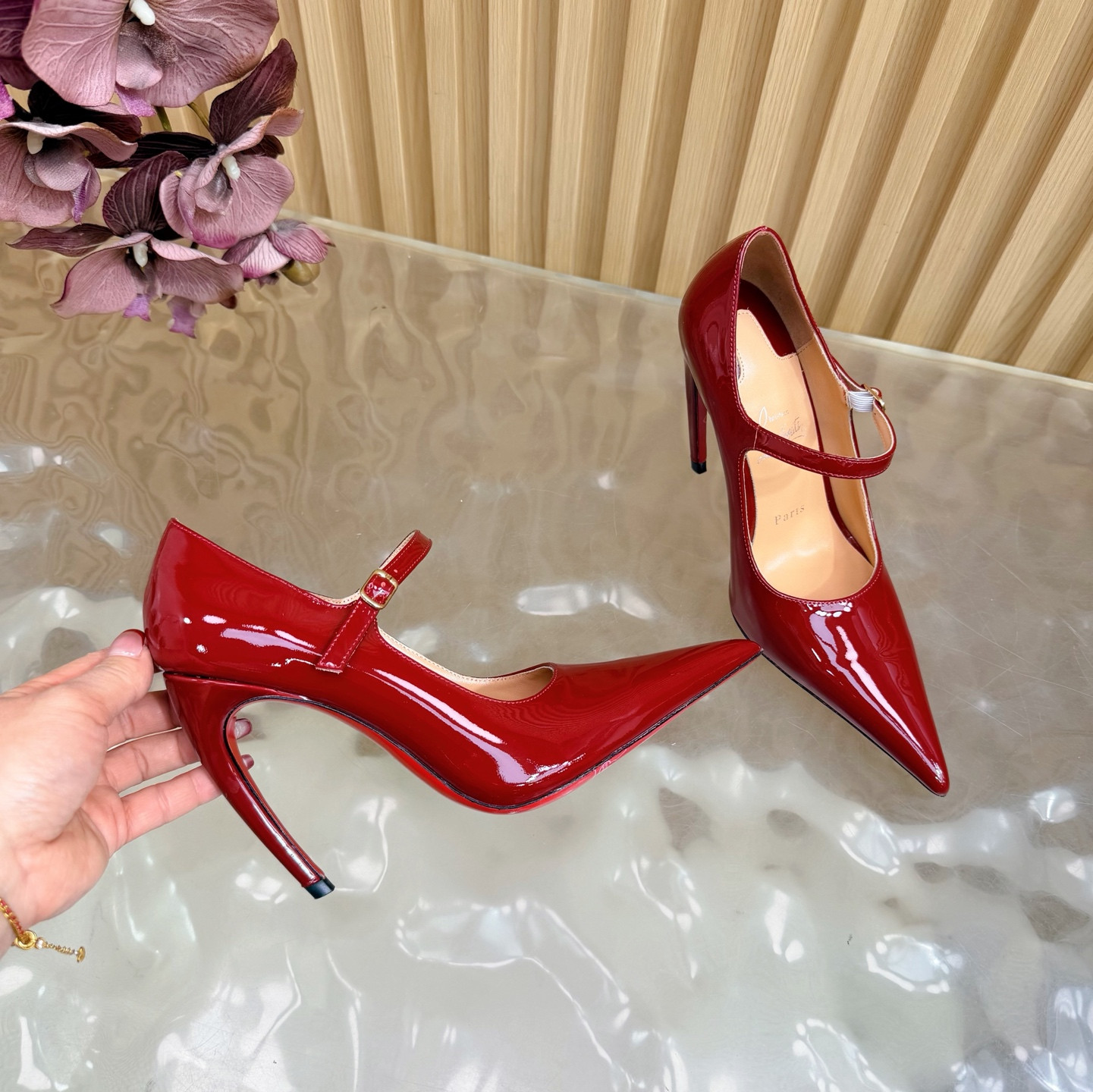 ua Chr1st1an louboutin mary jane pumps 15cm heel