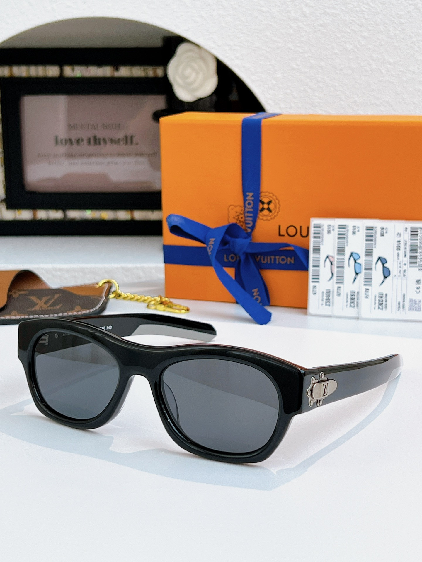 LV Frog Round Square Sunglasses Z3024U Z3048U Z3089U 55-20-140
