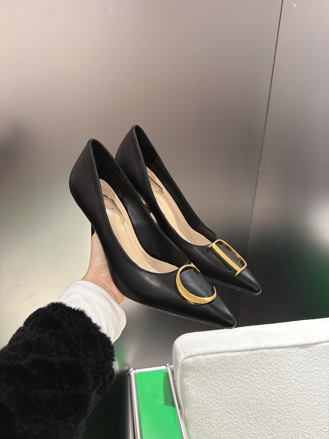 ua D10r initials pump 8.5cm heel
