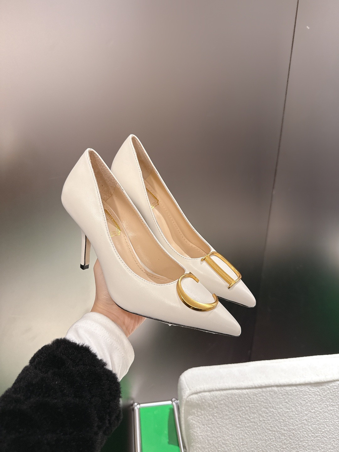 ua D10r initials pump 8.5cm heel