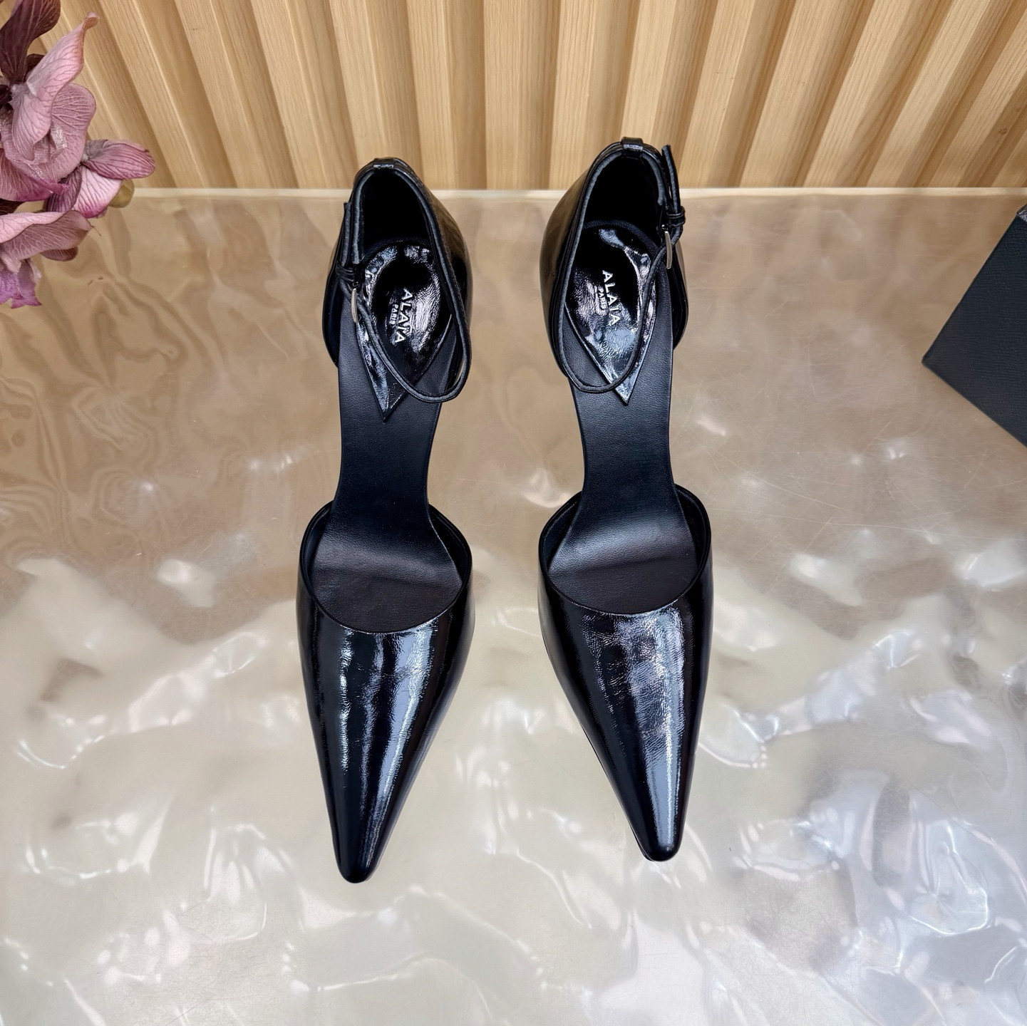 ua A1a1a drop pumps in leather 9cm heel