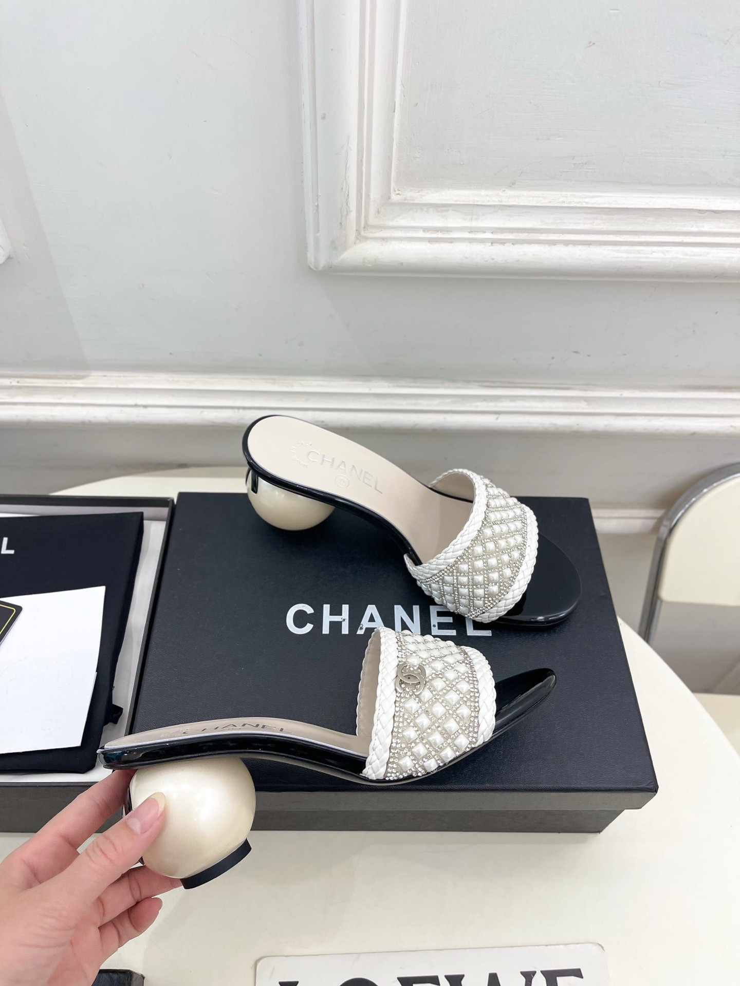UA Chanel Slides 6.5cm Heel