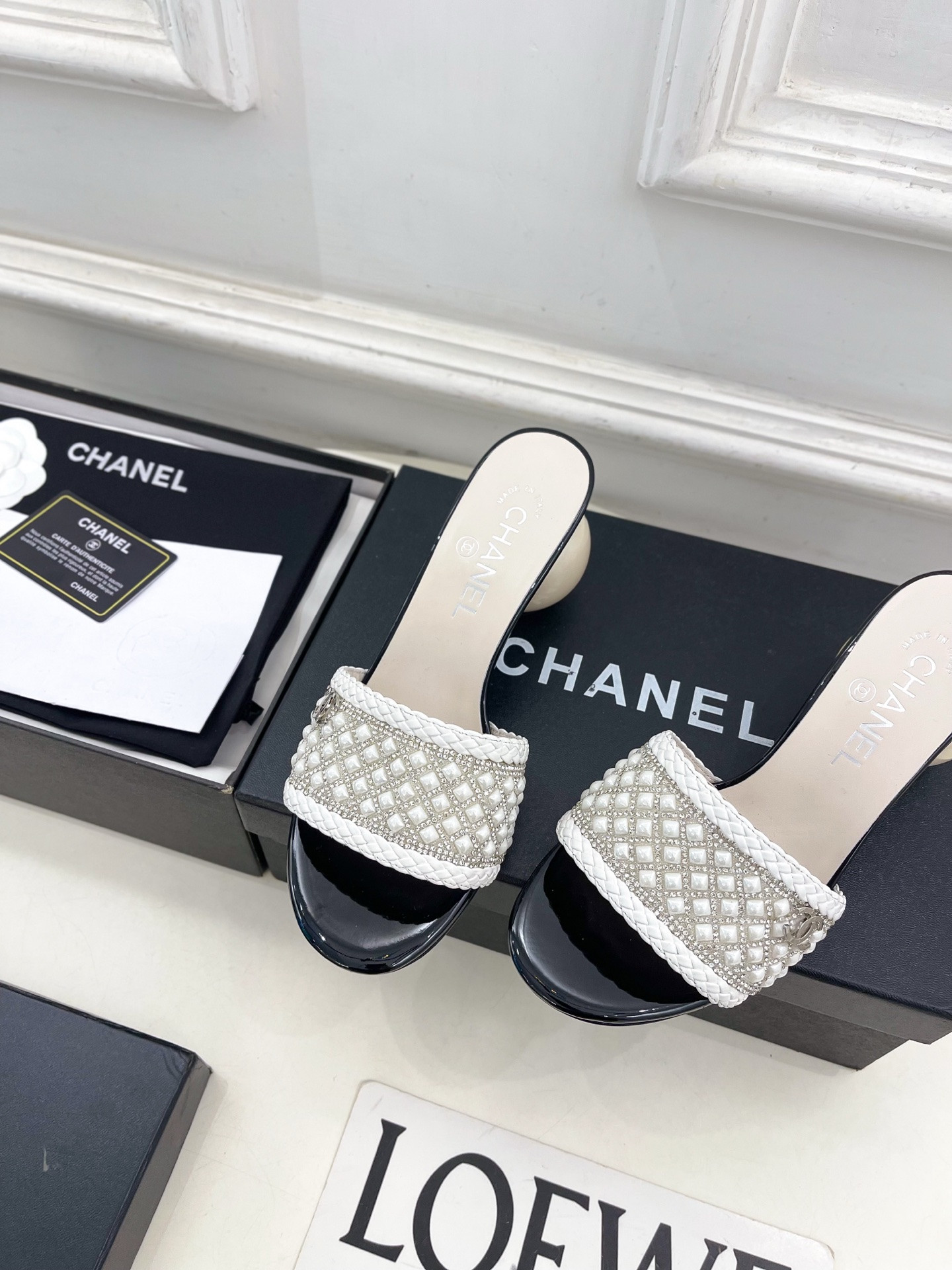 UA Chanel Slides 6.5cm Heel