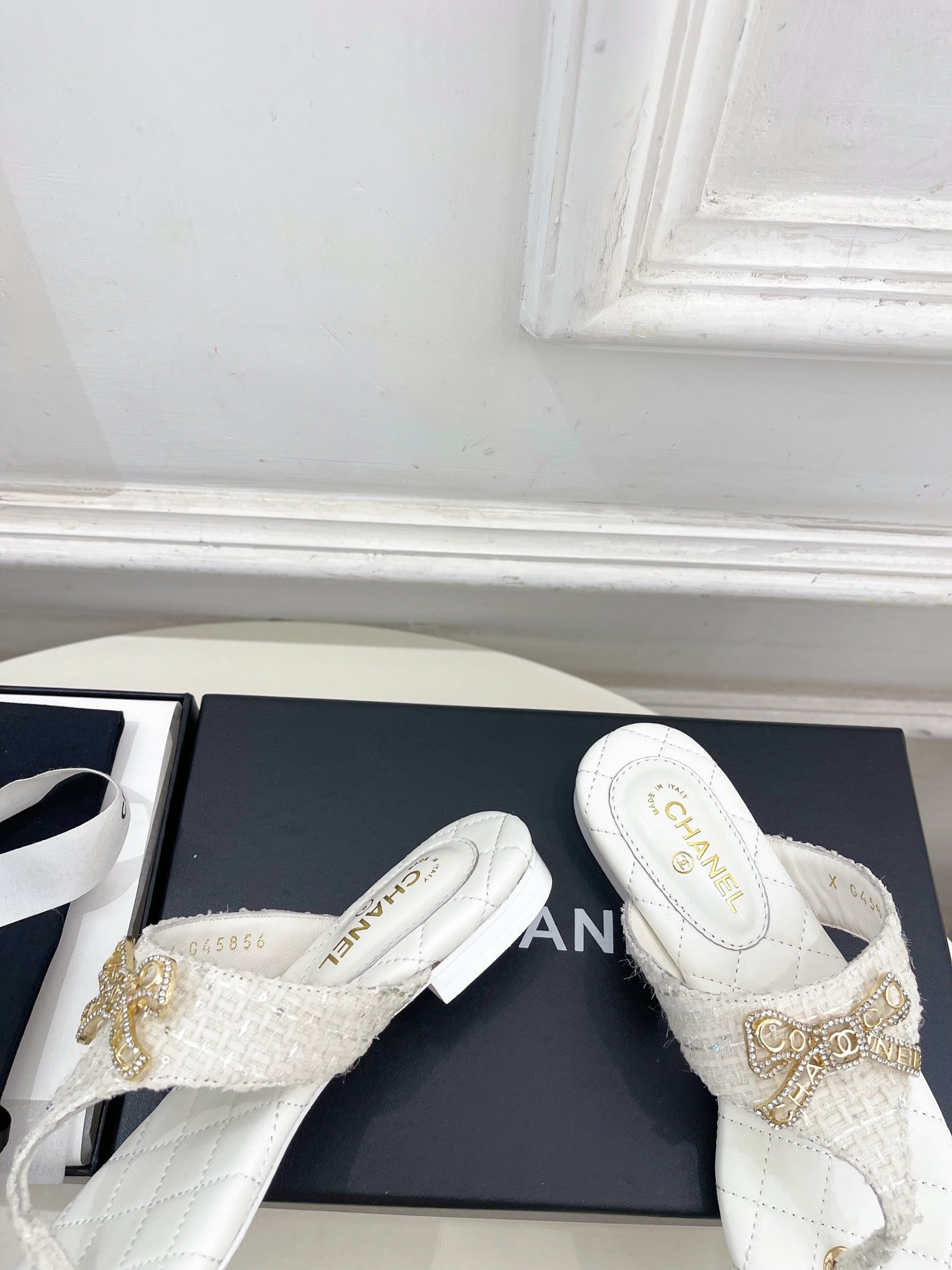 UA Chanel Thongs Sandals