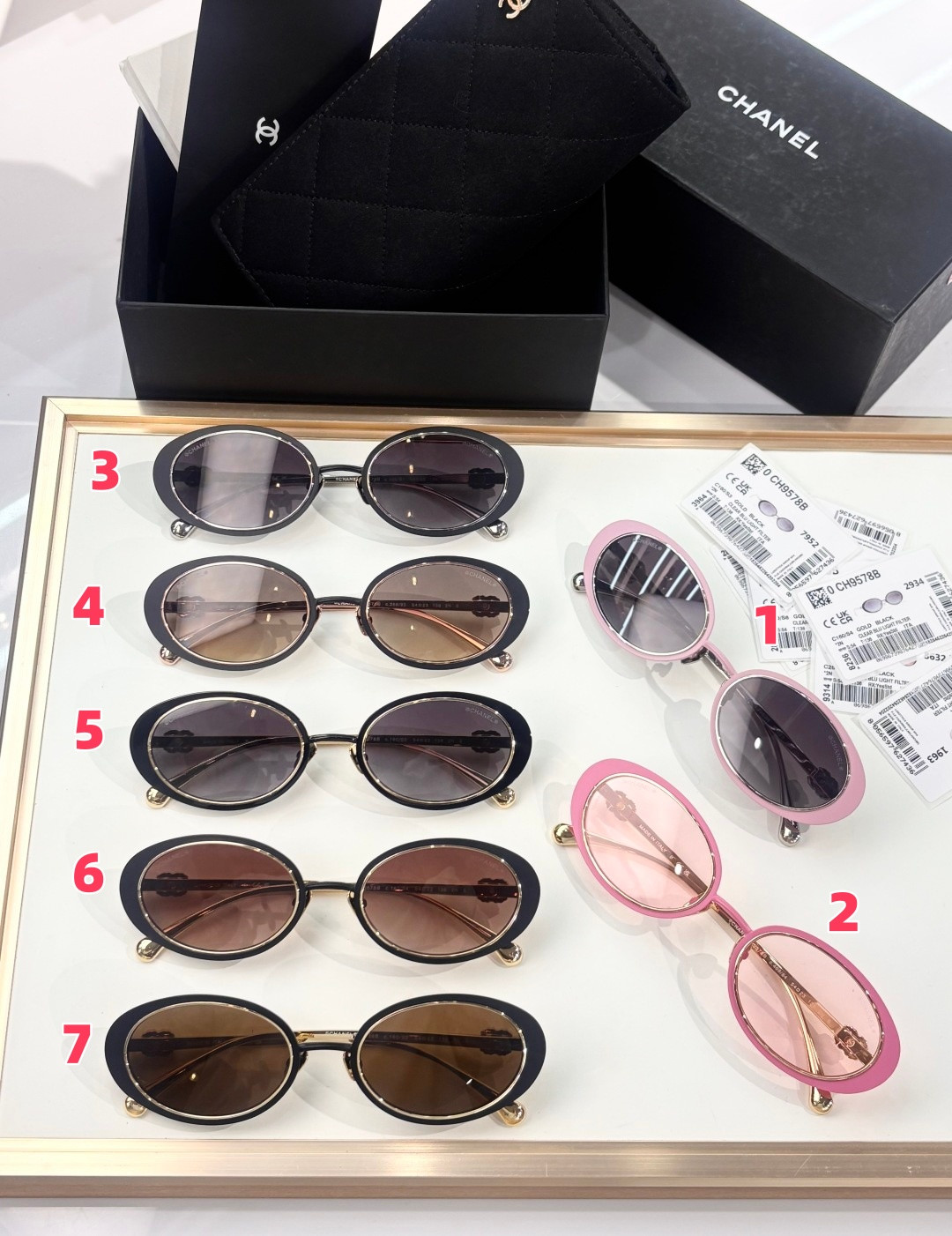 Ch**el glasses ch9578b 54-23-136