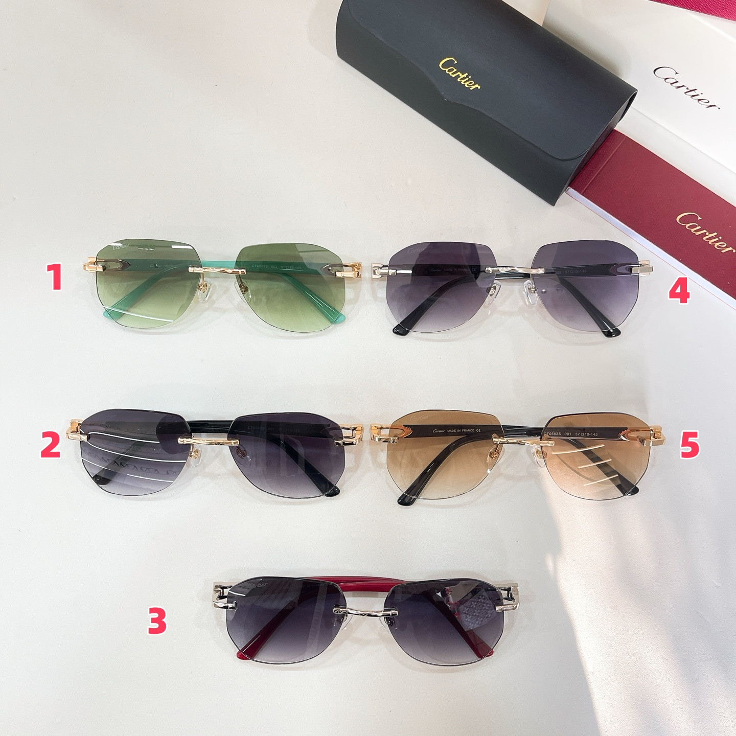 Ca*t1er glasses ct0583s 57-18-145