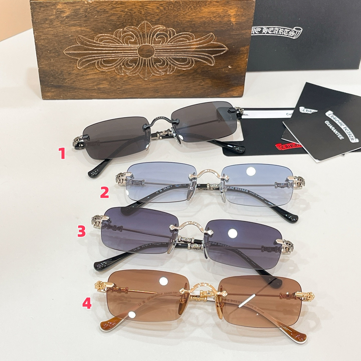 Ch*0me He**ts glasses piles iii 55-20-144